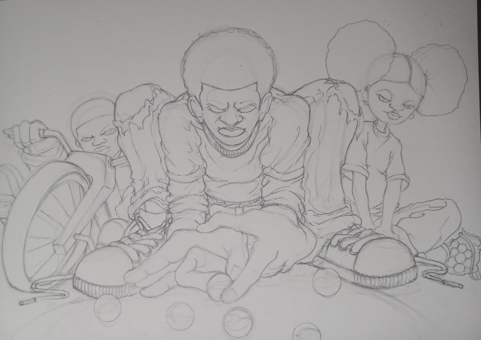 Full sketch for No Apps Just Aim